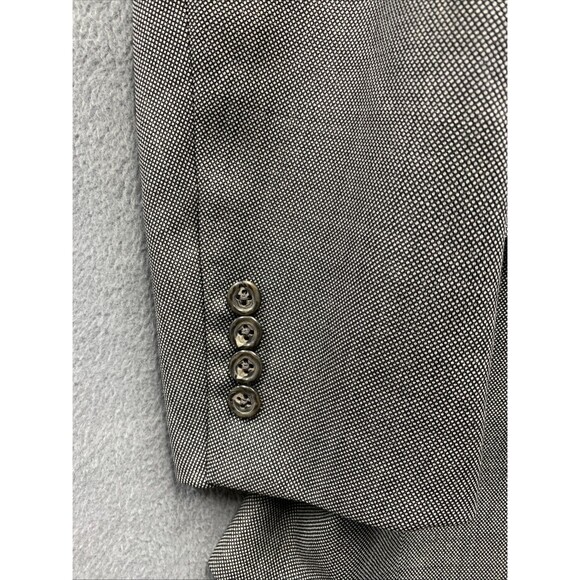 Polo Ralph Lauren Mens Suit Jacket Gray 3 Button Virgin Wool Extrafine Italy 41R - Picture 12 of 16